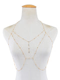 Rhinestone Tassel Body Jewelry Sexy Beach Gold Silver Wedding Accessories Bra Messenger Jewelry Women