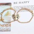 English Letters Best   Jewelry Good  Bracelet Women