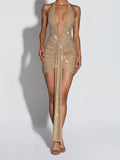 Sexy Backless Bodycon Mini Dress For Women