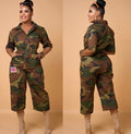 Women's European And American Sexy Camouflage Jumpsuit