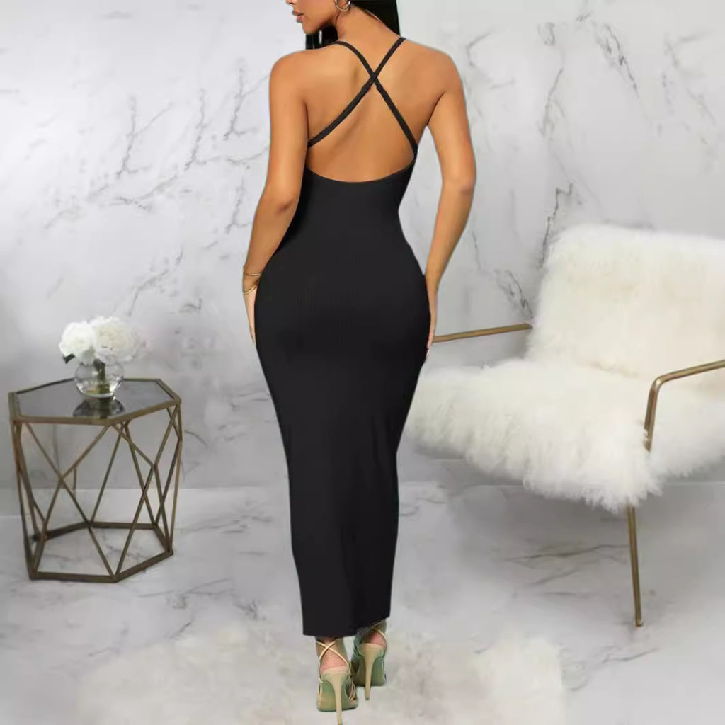Sexy Strapless Bustier Bodycon Long Dress For Women